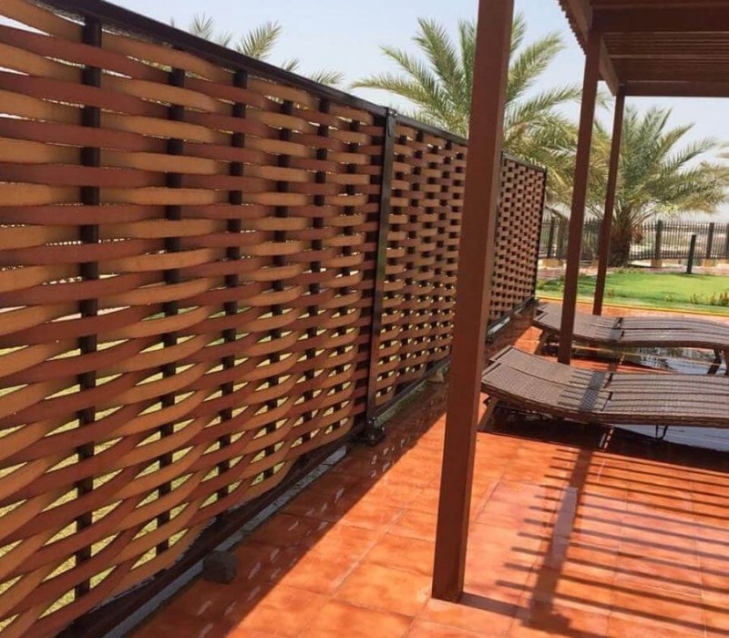 سواتر شرائح بلاستيكية جميلة ومتينة لحماية الحدائق – القرني حداد 2000