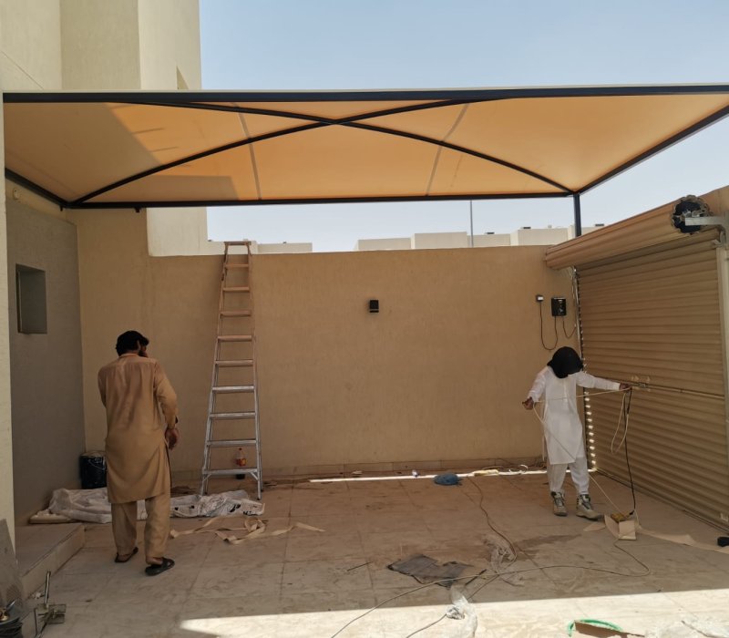 تركيب مظلات سيارات وحدائق بالرياض