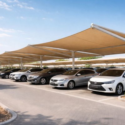 حداد مظلات وسواتر في السعودية – تركيب مظلات سيارات وقماش للجامعات والشركات بجودة عالية