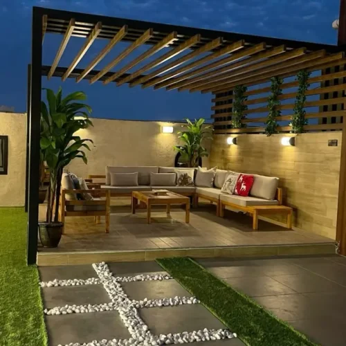 جلسات خارجية حديد بتصاميم عصرية تناسب الأحواش والحدائق – القرني حداد 2000