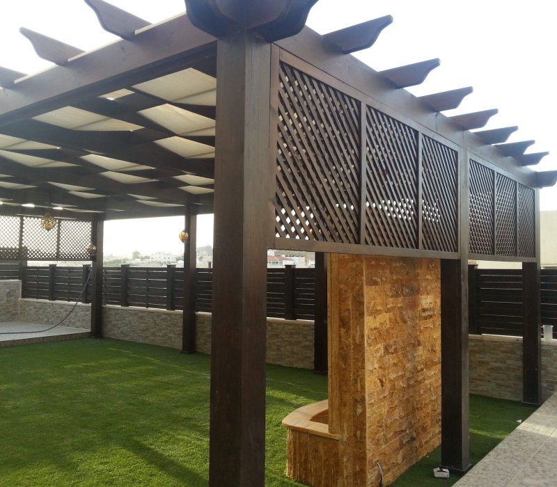 تركيب برجولات خشبية مقاومة للرطوبة والحرارة – القرني حداد 2000