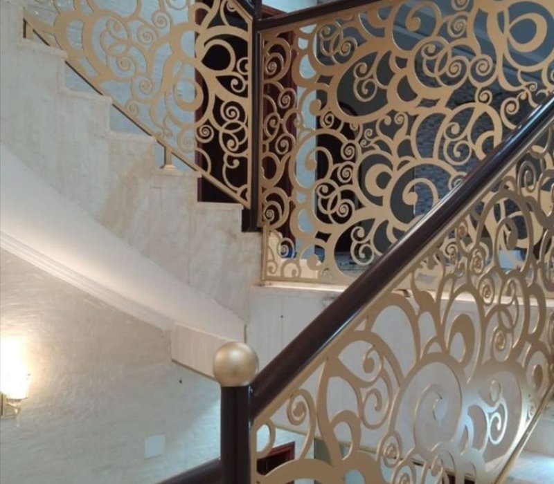 درابزين حديد قص ليزر تركيب احترافي – القرني حداد 2000